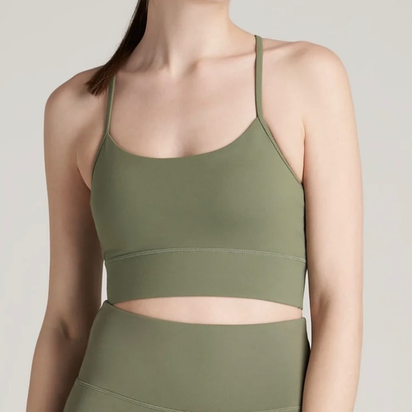 AMERICAN TALL, SPORTS BRA, OLIVE, 2XLT - Picture 2 of 9